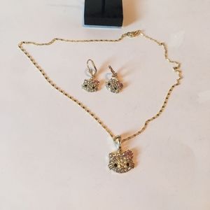 Hello kitty set of necklace and earrings